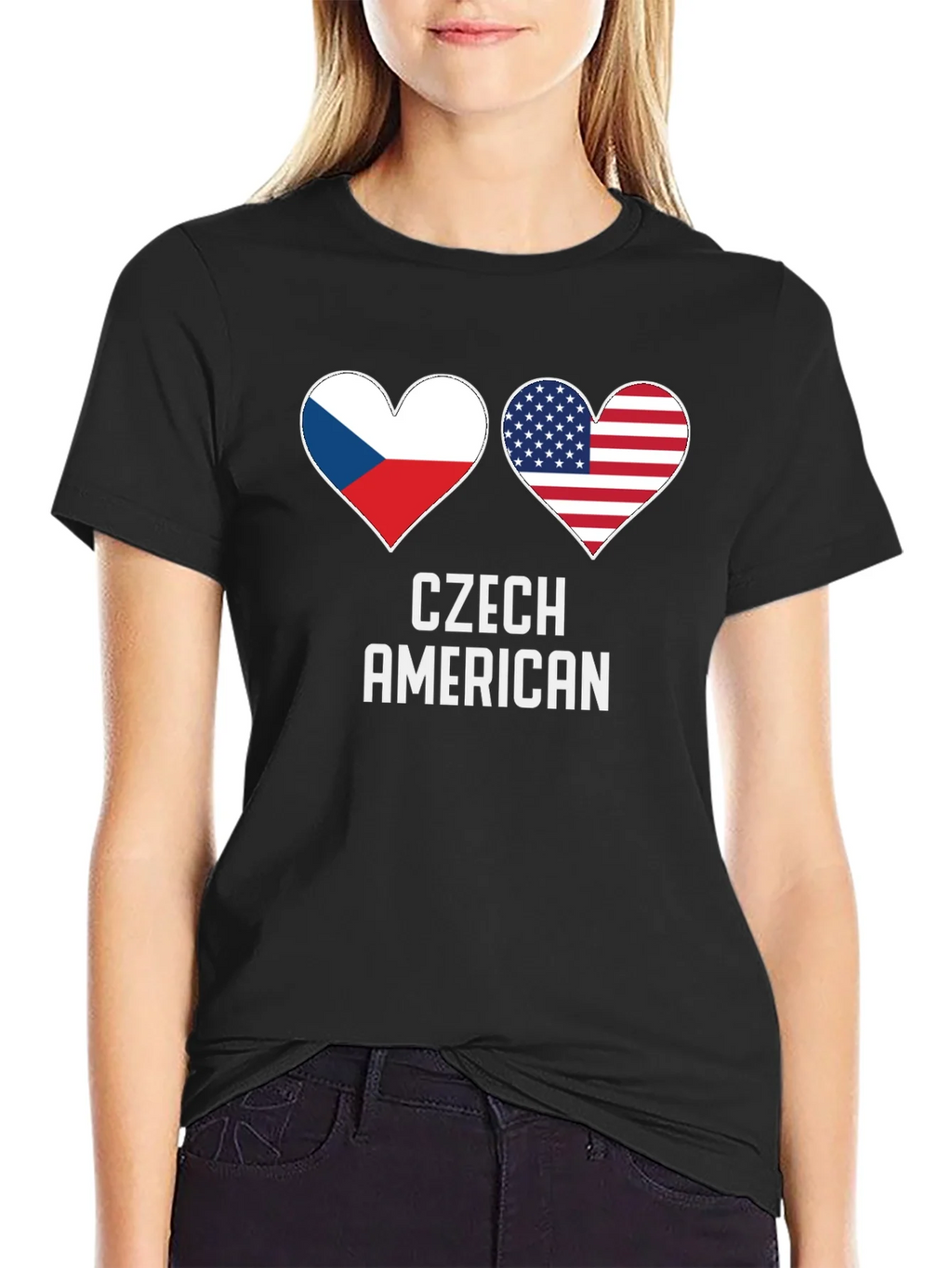 Czech American Pride T-Shirt product image 2