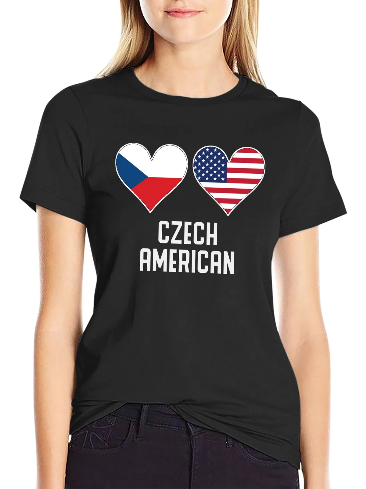 Czech American Pride T-Shirt product image 2