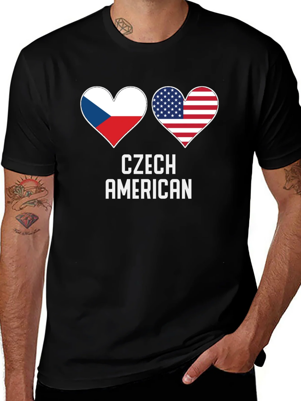 Czech American Pride T-Shirt product image 1