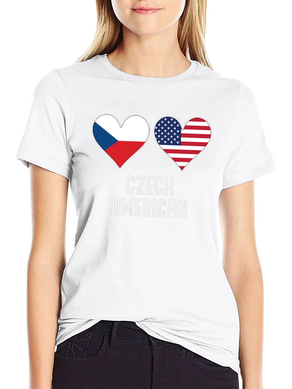 Czech American Pride T-Shirt product image 8