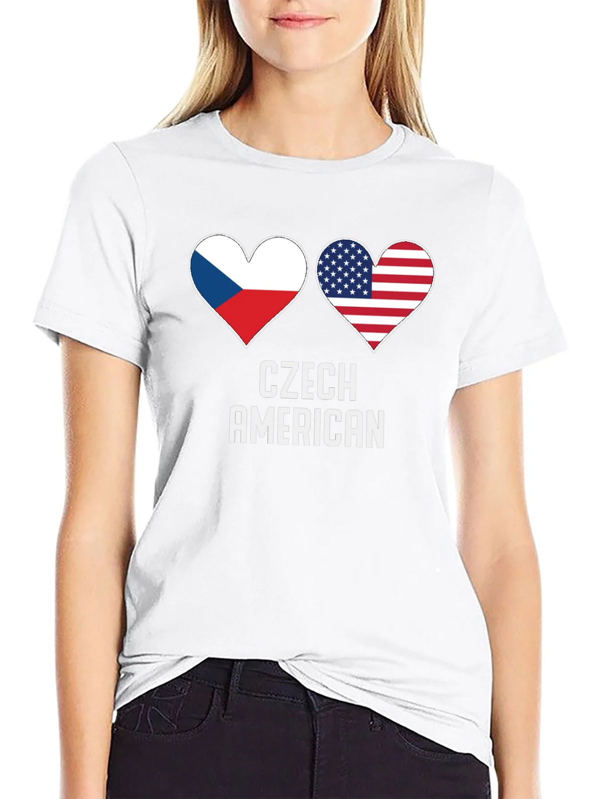 Czech American Pride T-Shirt product image 8