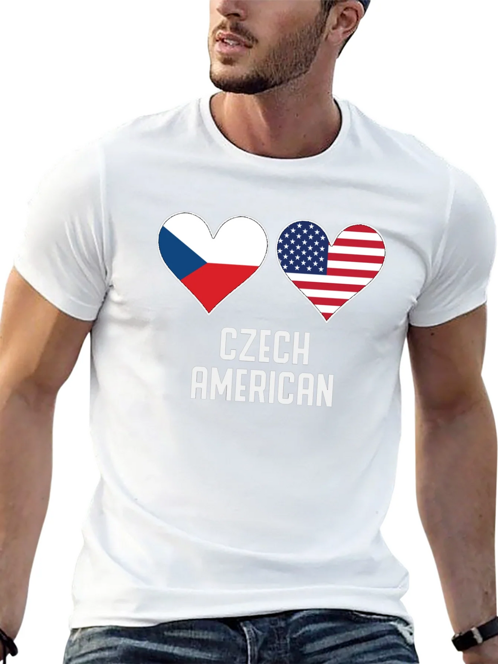 Czech American Pride T-Shirt product image 12