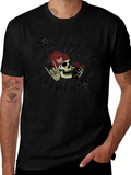 No Talk Im Busy Skull Graphic Tee product image 1
