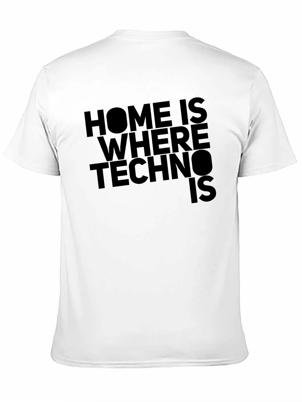 Home is Where Techno Is Black T-Shirt product image 10