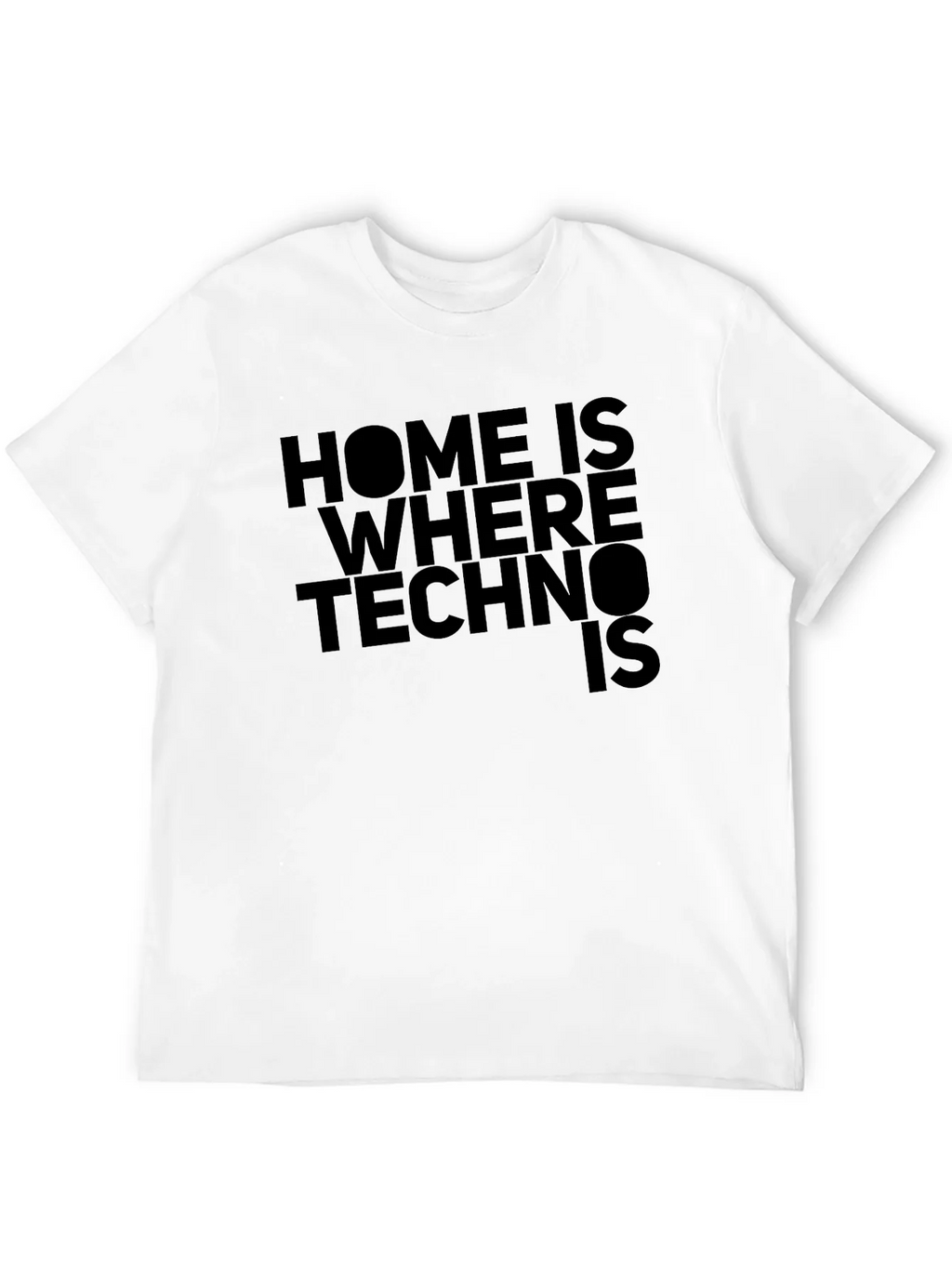 Home is Where Techno Is Black T-Shirt product image 11