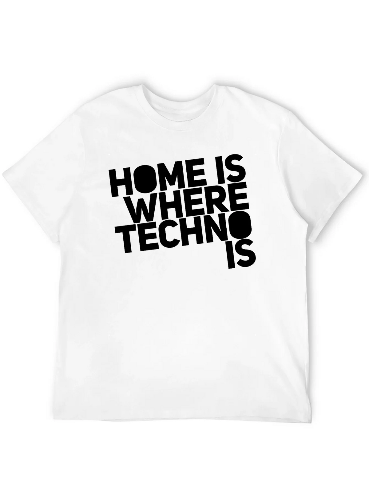 Home is Where Techno Is Black T-Shirt product image 11