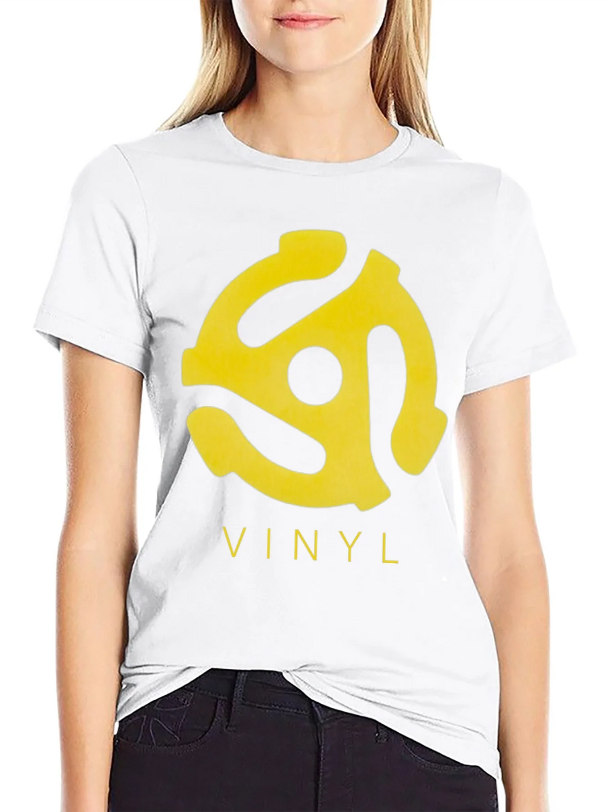 Vinyl Record Adapter T-Shirt - Classic Music Tee product image 2
