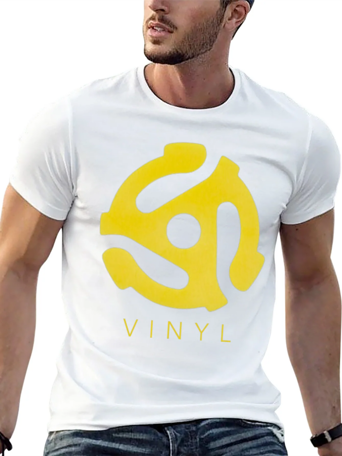 Vinyl Record Adapter T-Shirt - Classic Music Tee product image 4