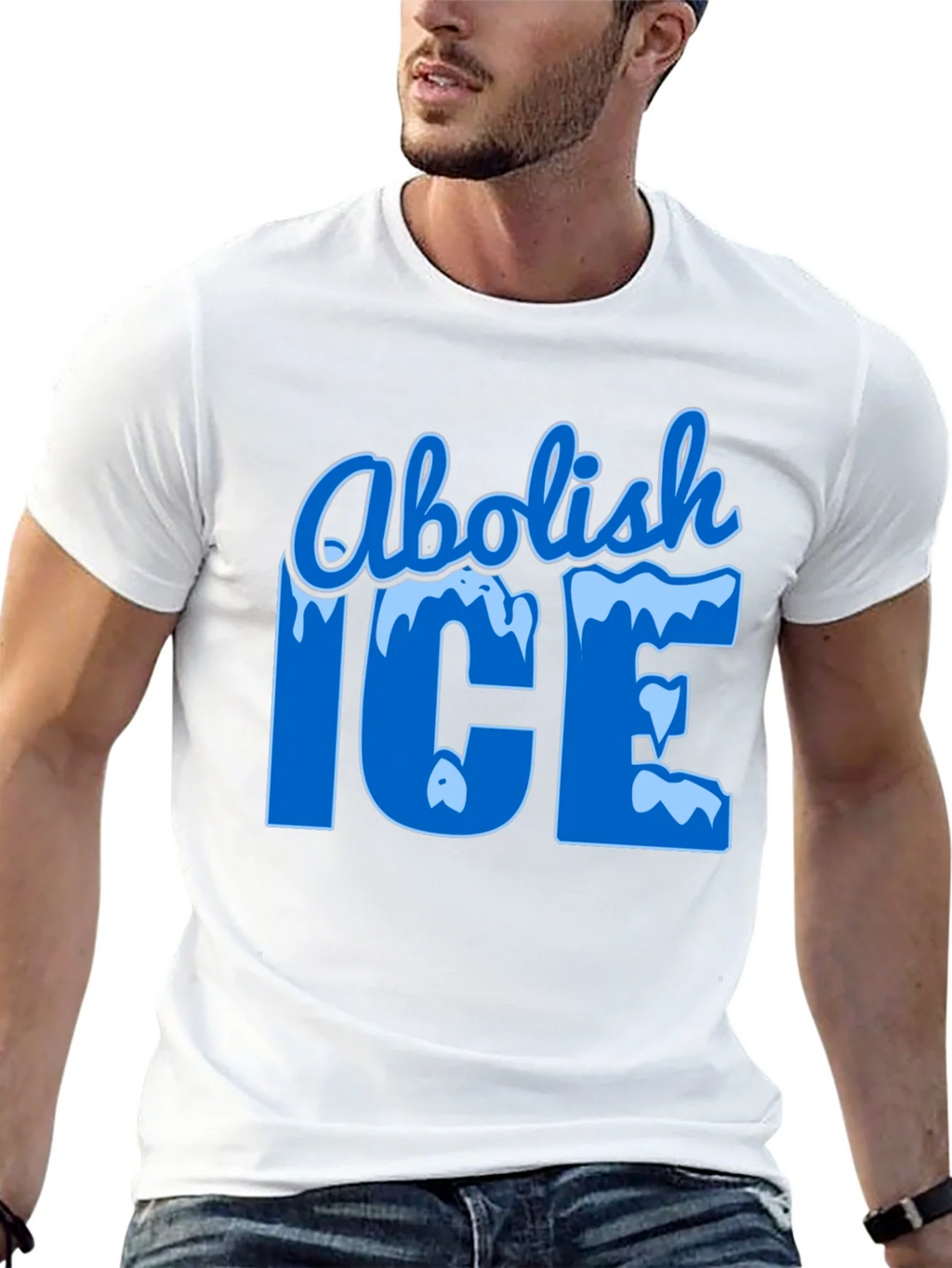 Abolish ICE Black Graphic T-Shirt product image 12
