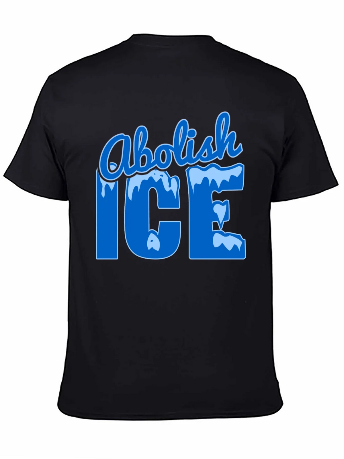 Abolish ICE Black Graphic T-Shirt product image 4