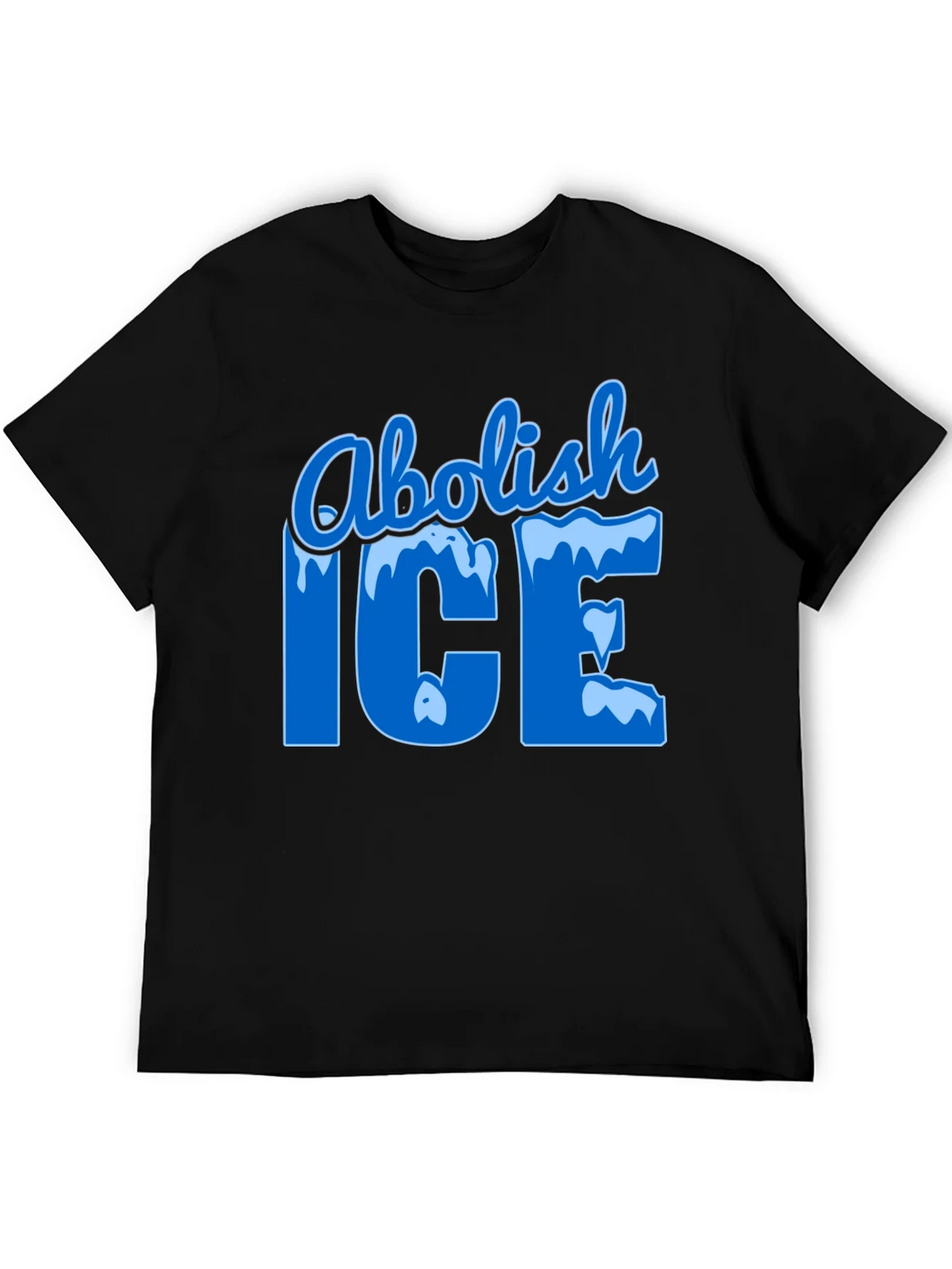 Abolish ICE Black Graphic T-Shirt product image 5