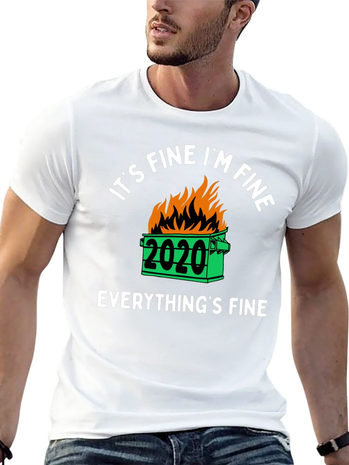 Its Fine Im 2020 Dumpster Fire Graphic T-Shirt product image 12