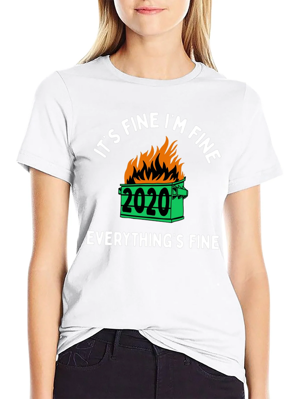 Its Fine Im 2020 Dumpster Fire Graphic T-Shirt product image 8
