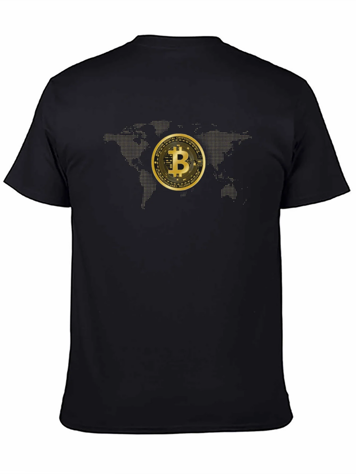 Bitcoin World Map Graphic Tee - Black product image 4