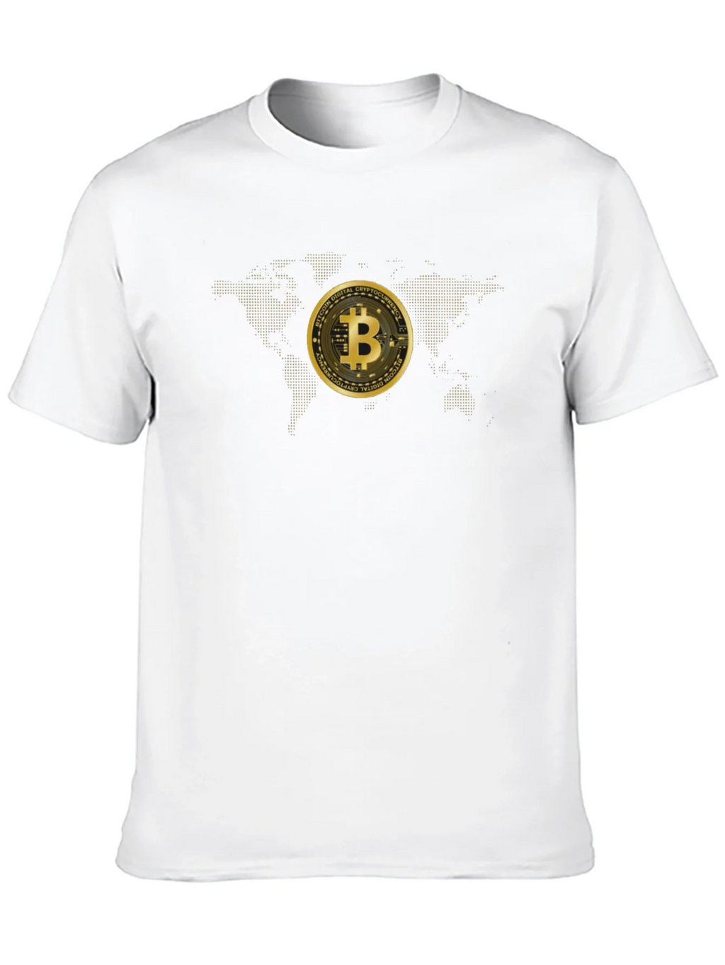 Bitcoin World Map Graphic Tee - Black product image 9