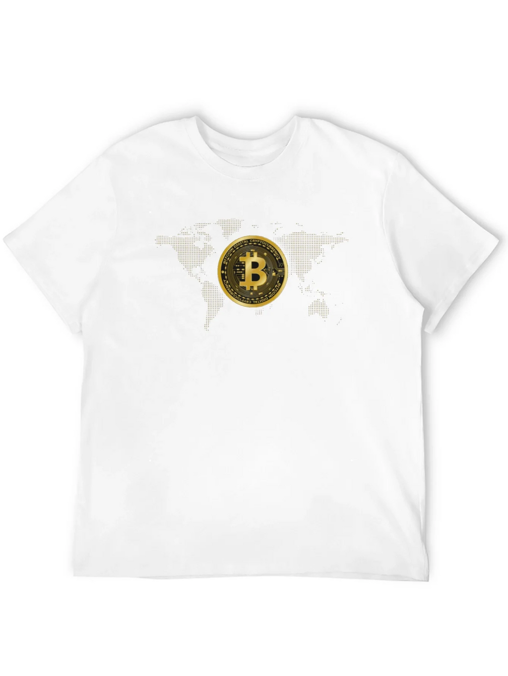 Bitcoin World Map Graphic Tee - Black product image 11