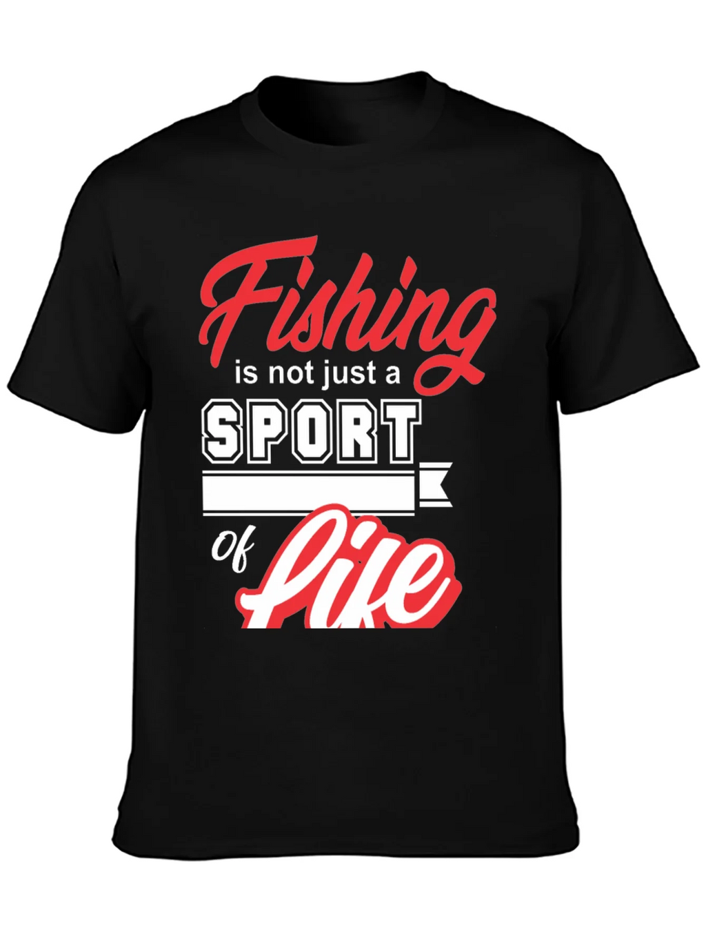 Fishing is not just a sport its a way of Life Black T-shirt product image 3