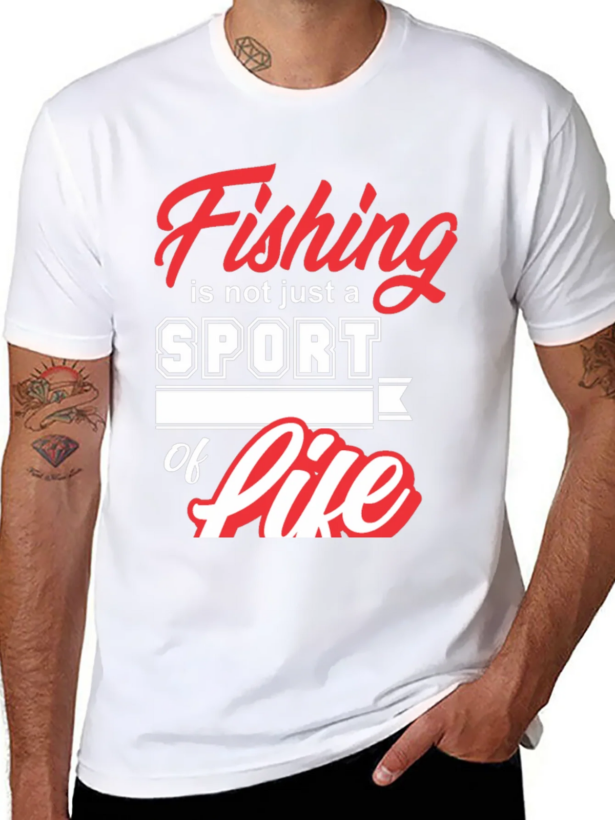 Fishing is not just a sport its a way of Life Black T-shirt product image 7