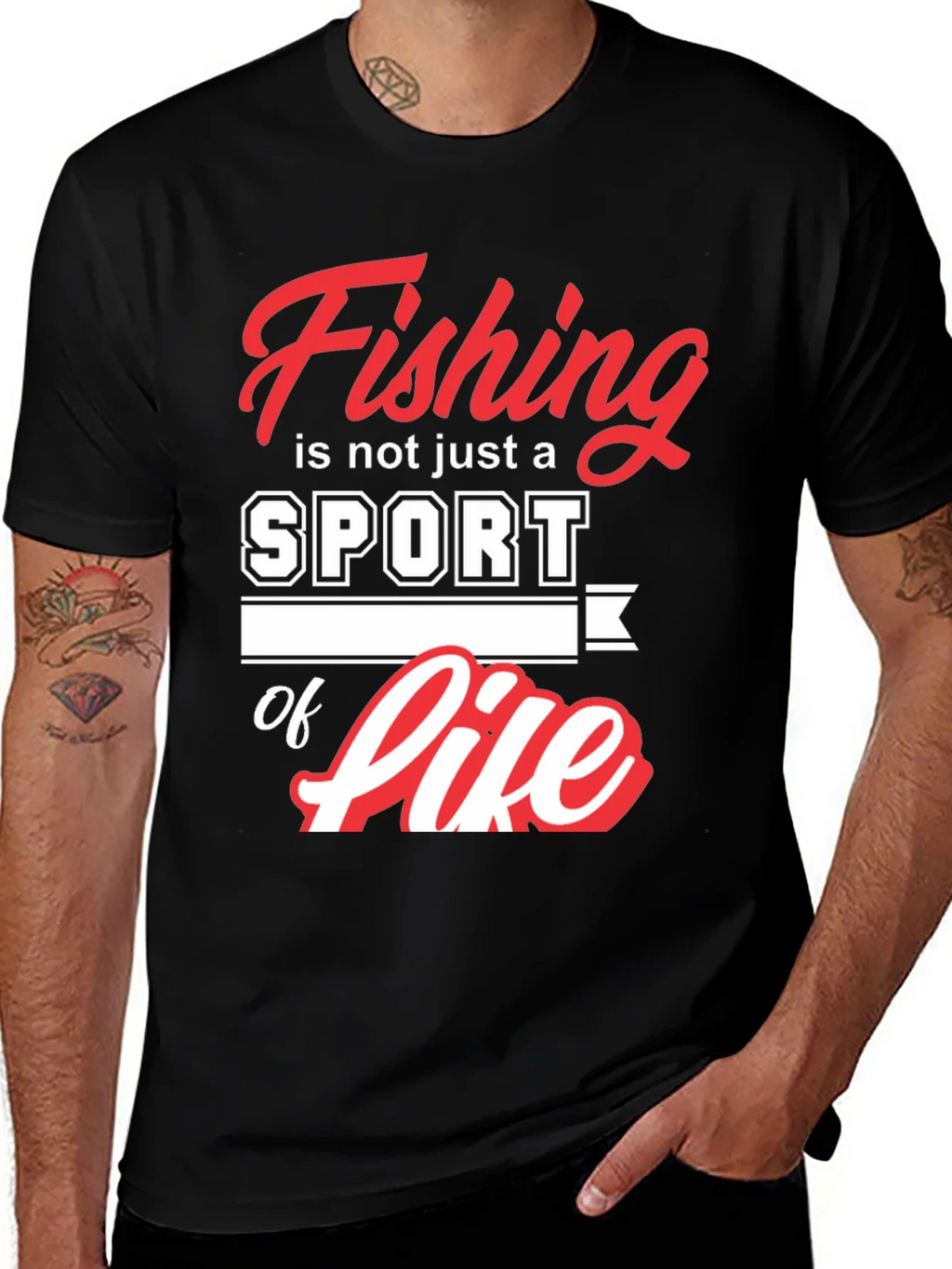 Fishing is not just a sport its a way of Life Black T-shirt product image 1