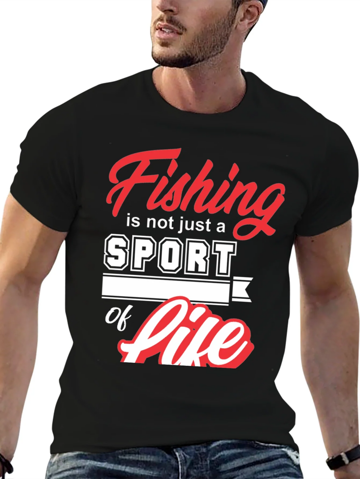 Fishing is not just a sport its a way of Life Black T-shirt product image 6