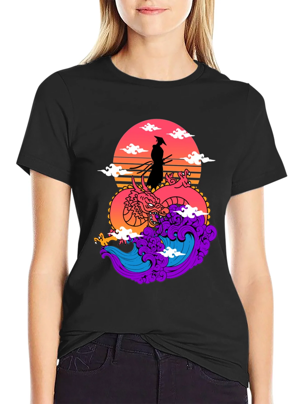 Samurai Dragon Graphic Tee product image 2