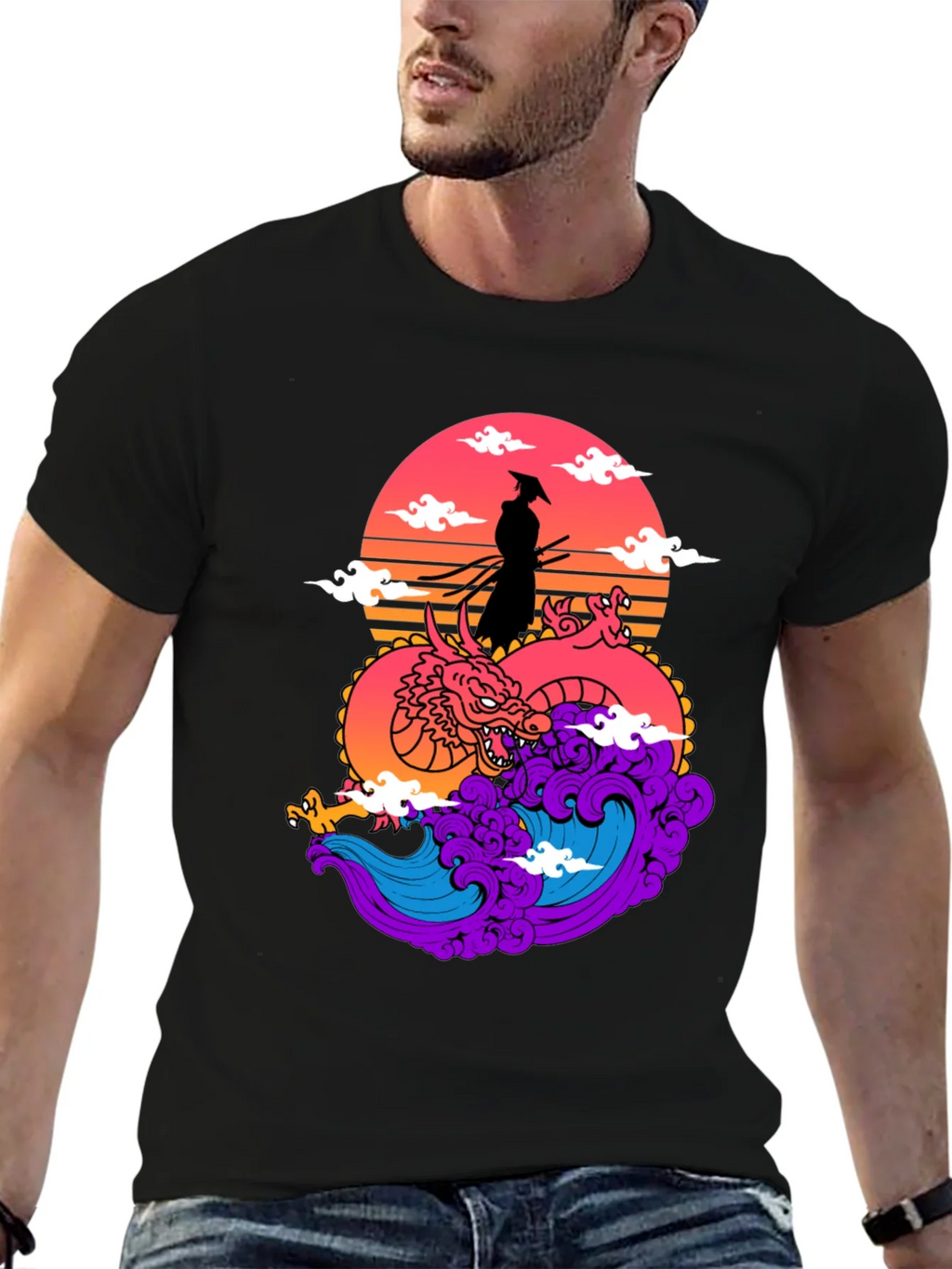 Samurai Dragon Graphic Tee product image 6