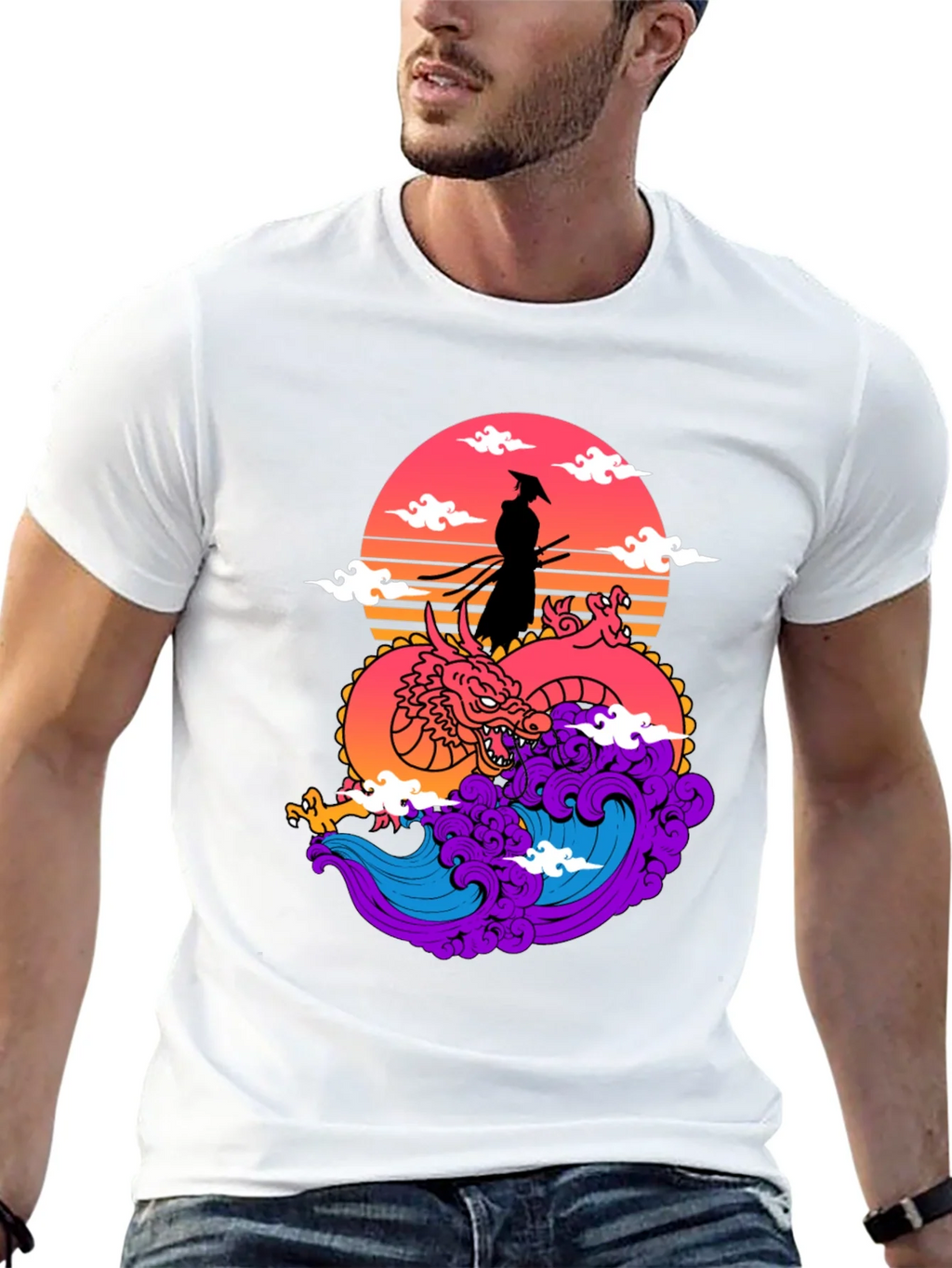 Samurai Dragon Graphic Tee product image 12