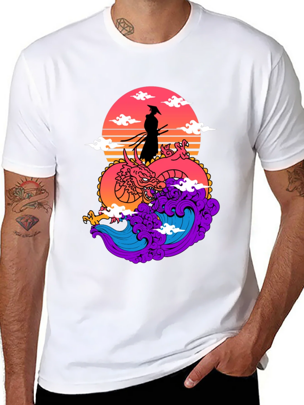 Samurai Dragon Graphic Tee product image 7