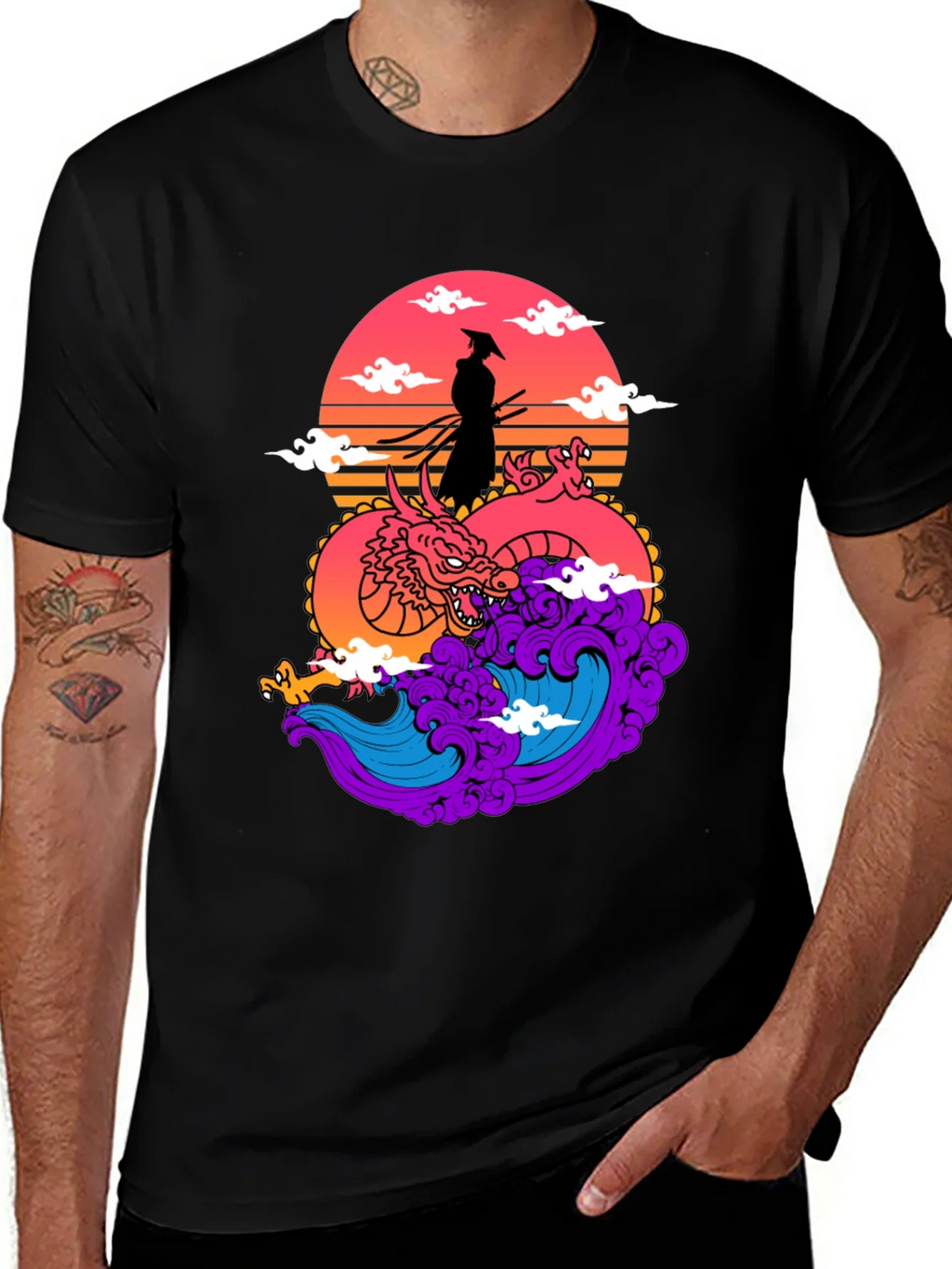 Samurai Dragon Graphic Tee product image 1