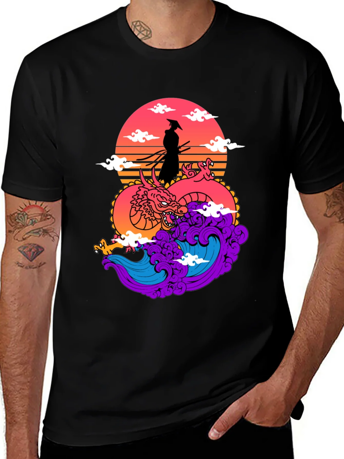 Samurai Dragon Graphic Tee product image 1