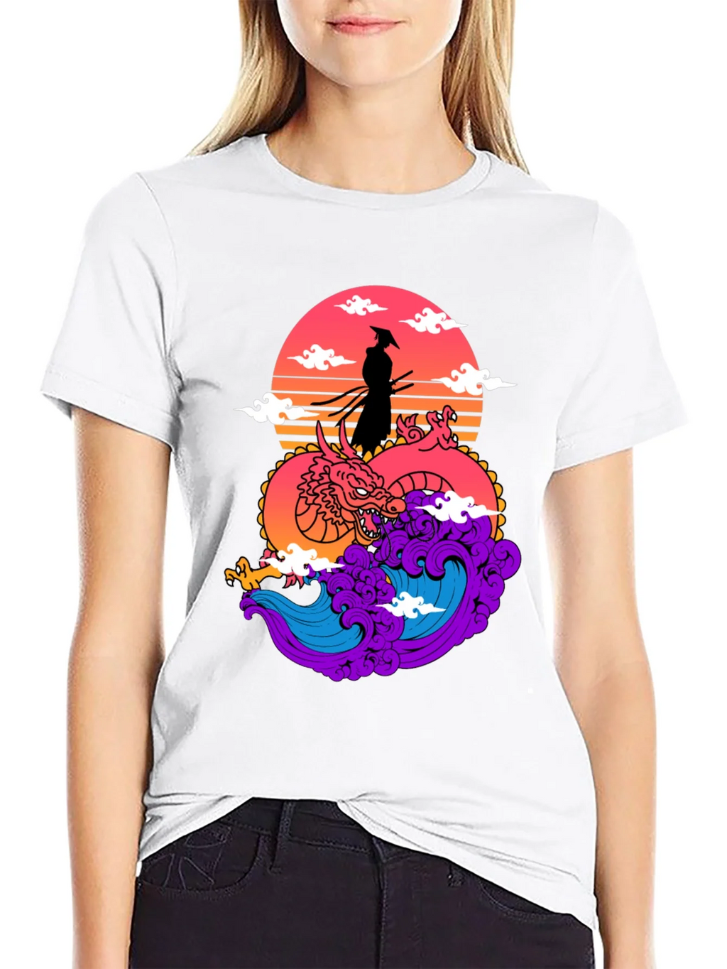 Samurai Dragon Graphic Tee product image 8