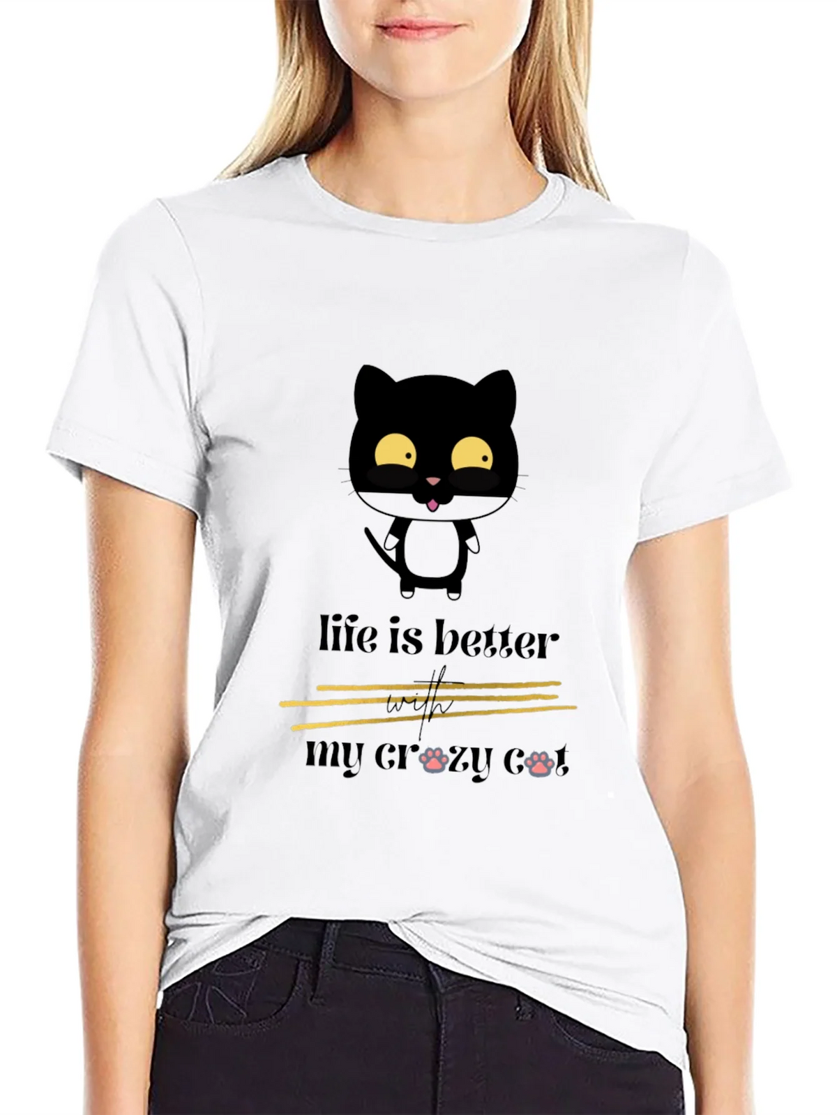 Crazy Cat Lover Tee - Life is Better product image 3