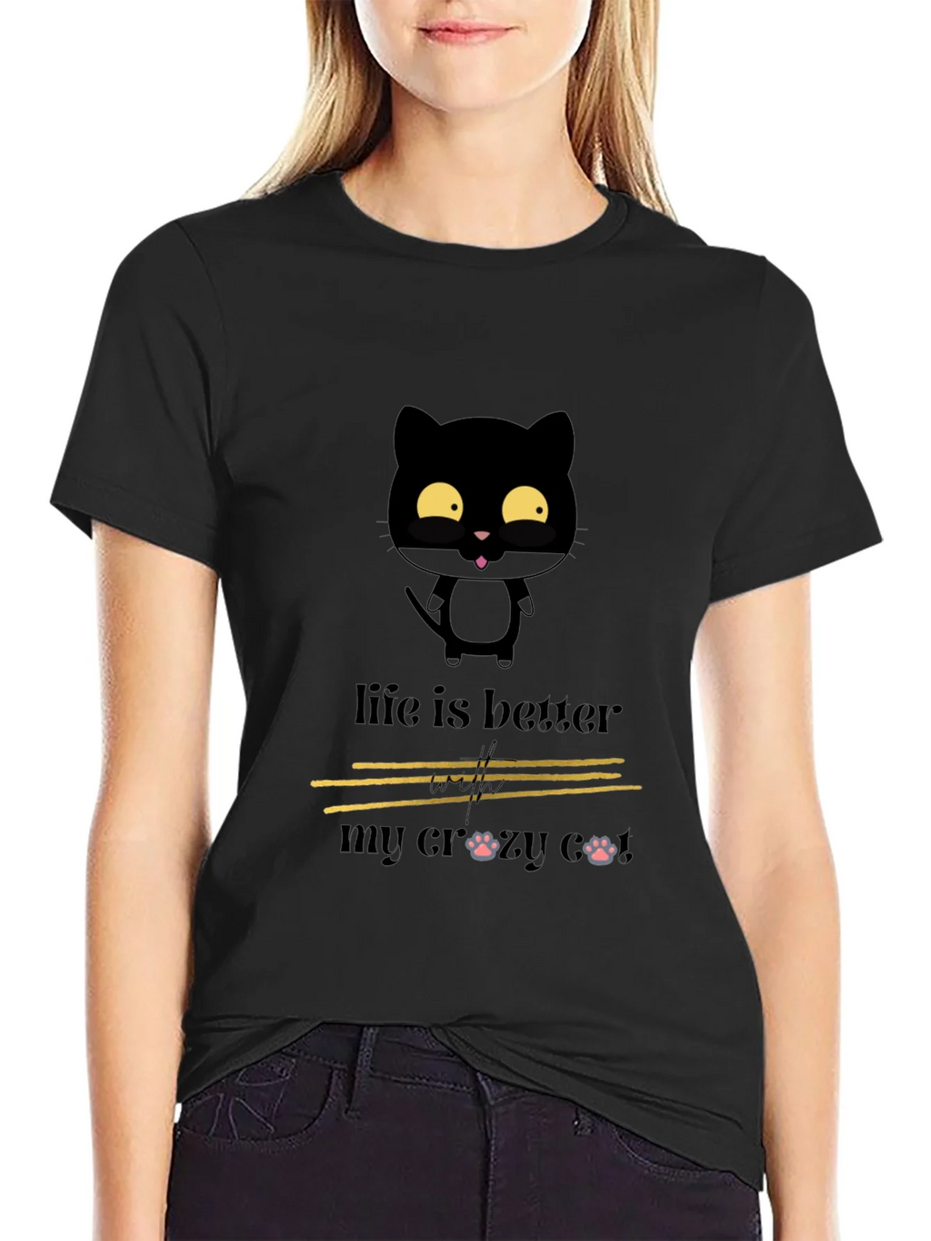 Crazy Cat Lover Tee - Life is Better product image 1