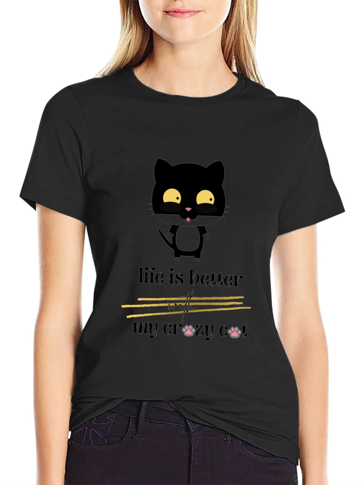 Crazy Cat Lover Tee - Life is Better product image 1