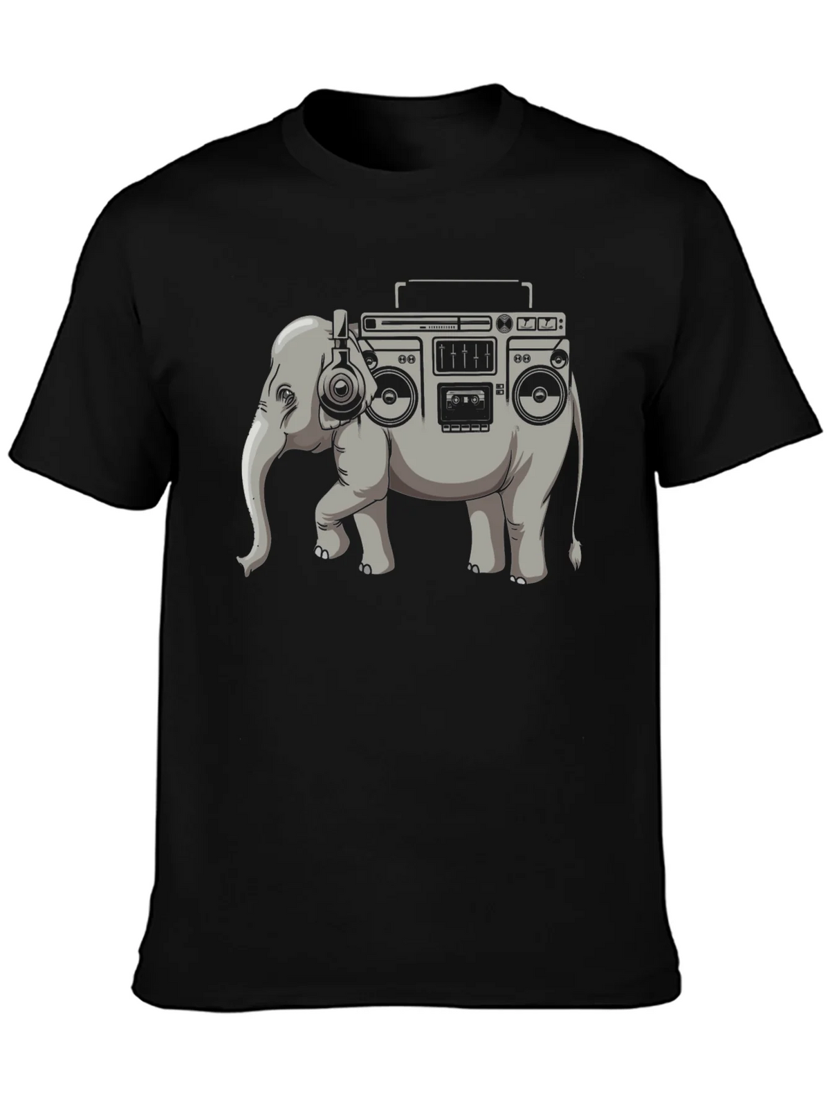 Elephant Boombox Graphic T-Shirt product image 2