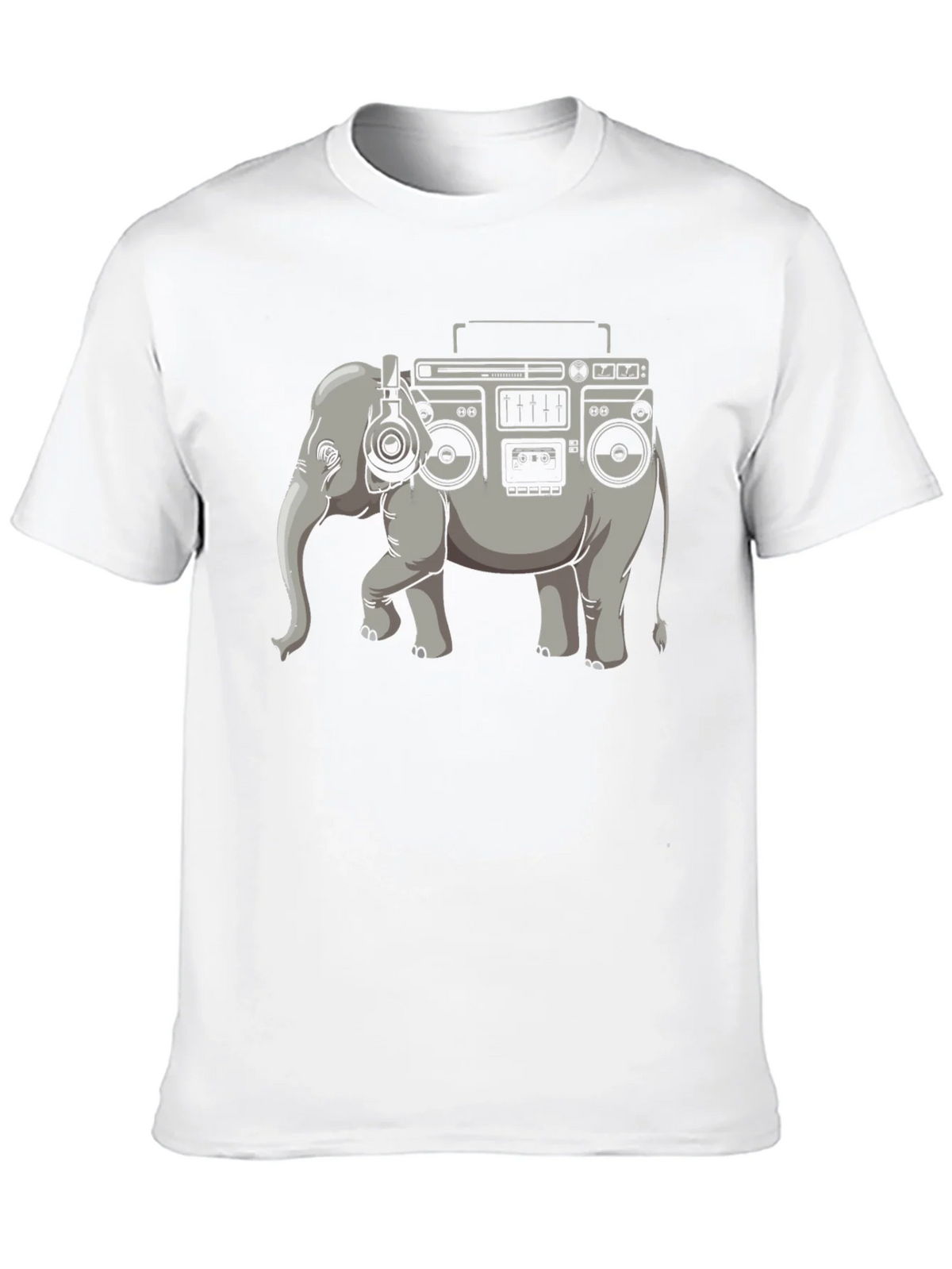 Elephant Boombox Graphic T-Shirt product image 7