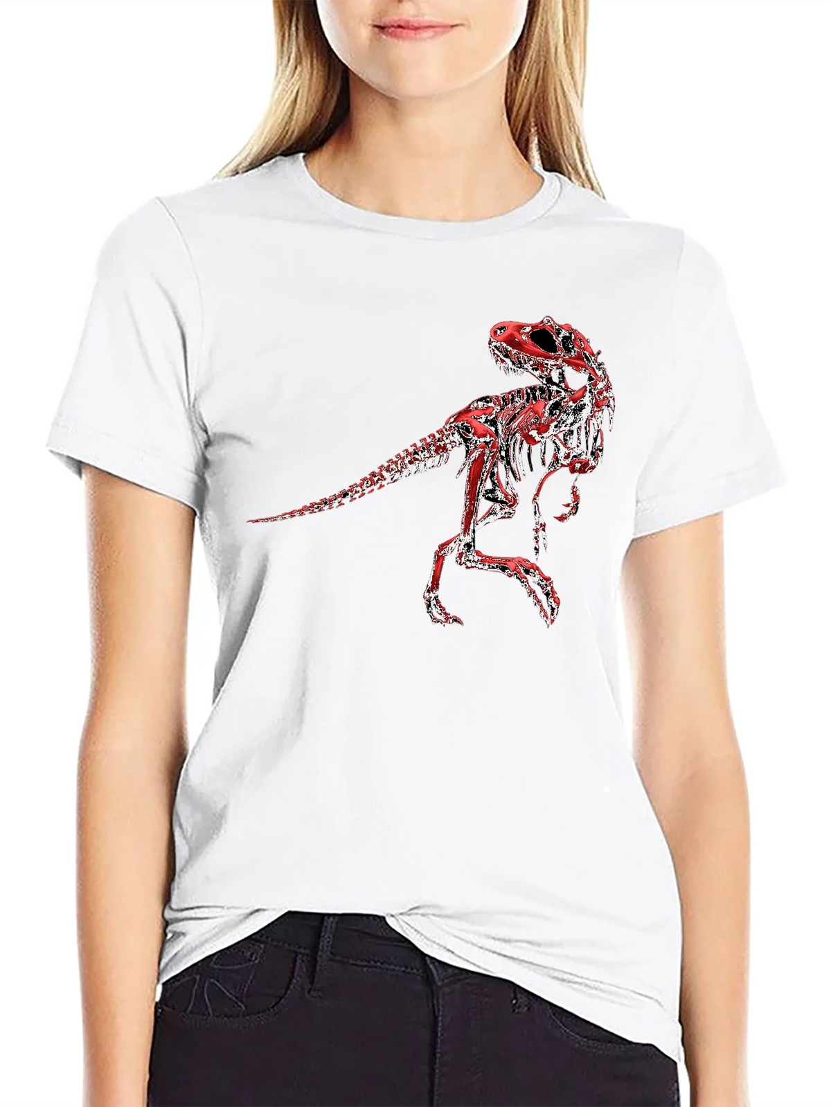 Dinosaur Skeleton Graphic Tee - Black product image 8