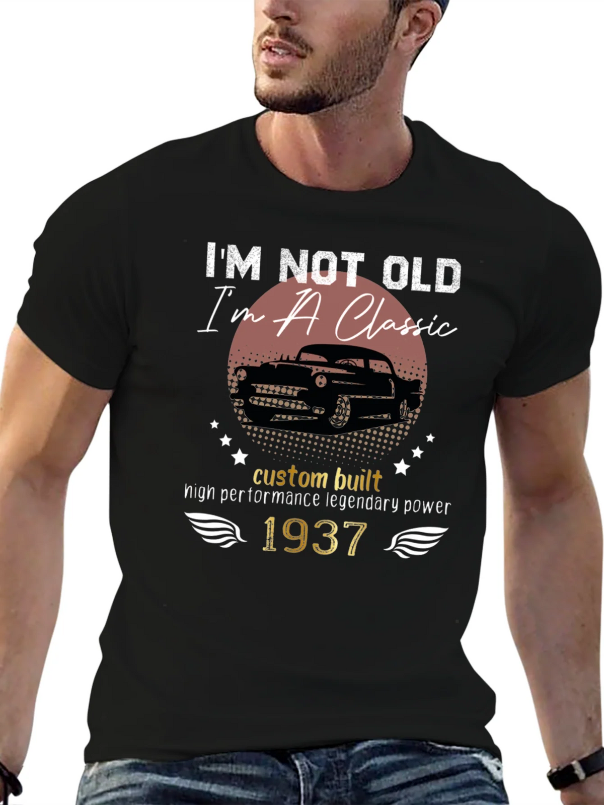 Classic Car 1937 Birthday T-Shirt product image 6