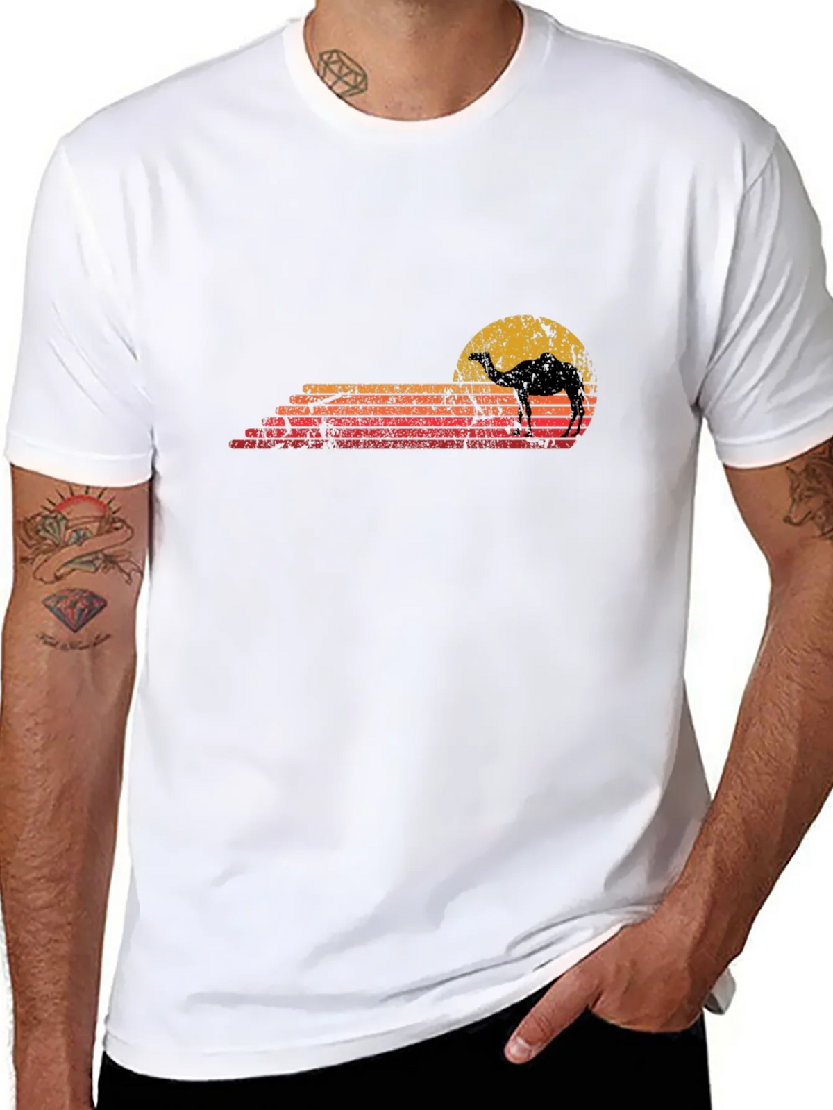 Retro Camel Desert T-Shirt product image 7
