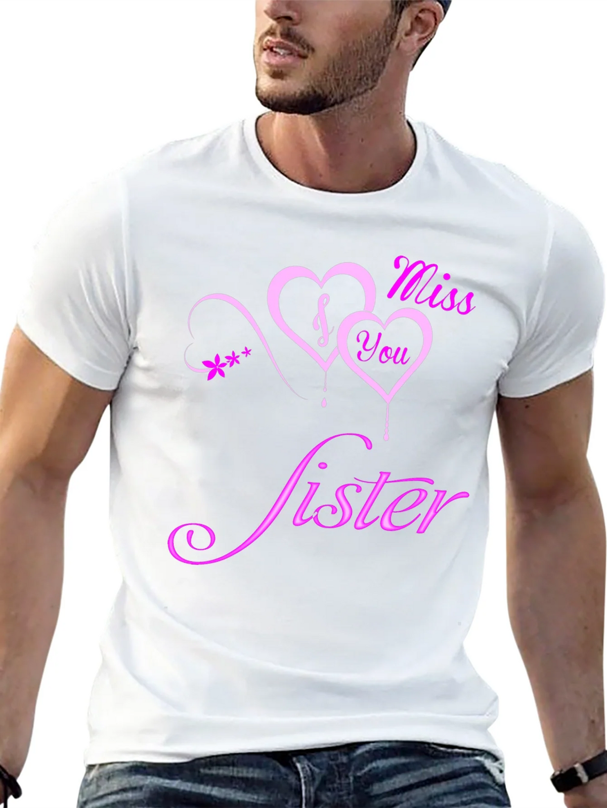 Miss You Sister Graphic Tee - Soft Cotton Blend product image 12