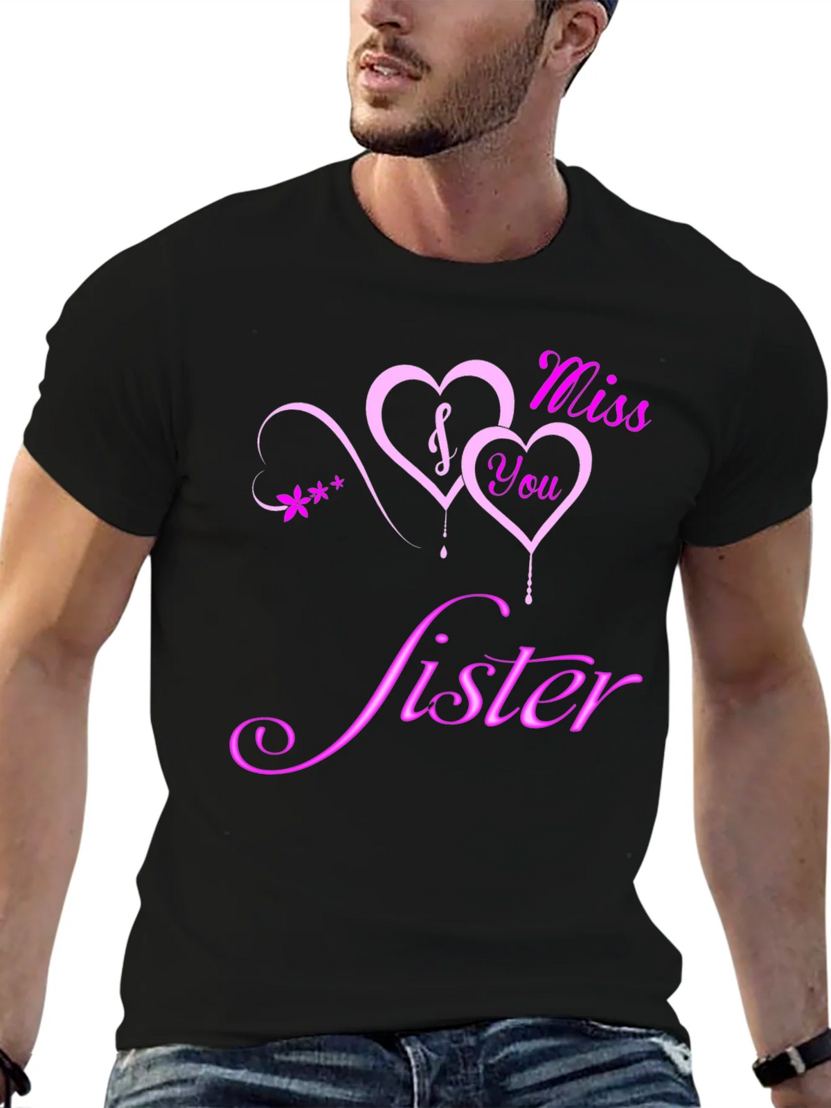 Miss You Sister Graphic Tee - Soft Cotton Blend product image 6