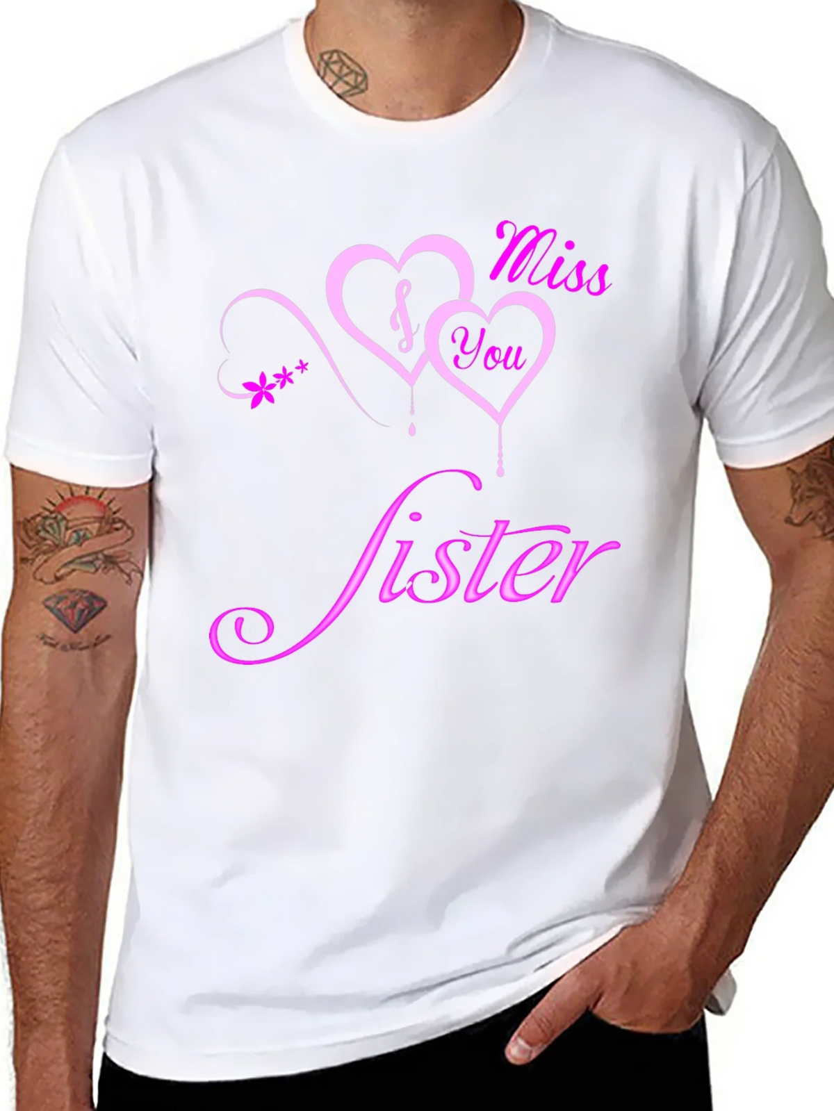 Miss You Sister Graphic Tee - Soft Cotton Blend product image 7