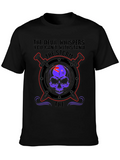 Devil Whispers Storm T-Shirt - Skull & Swords Design product image 1