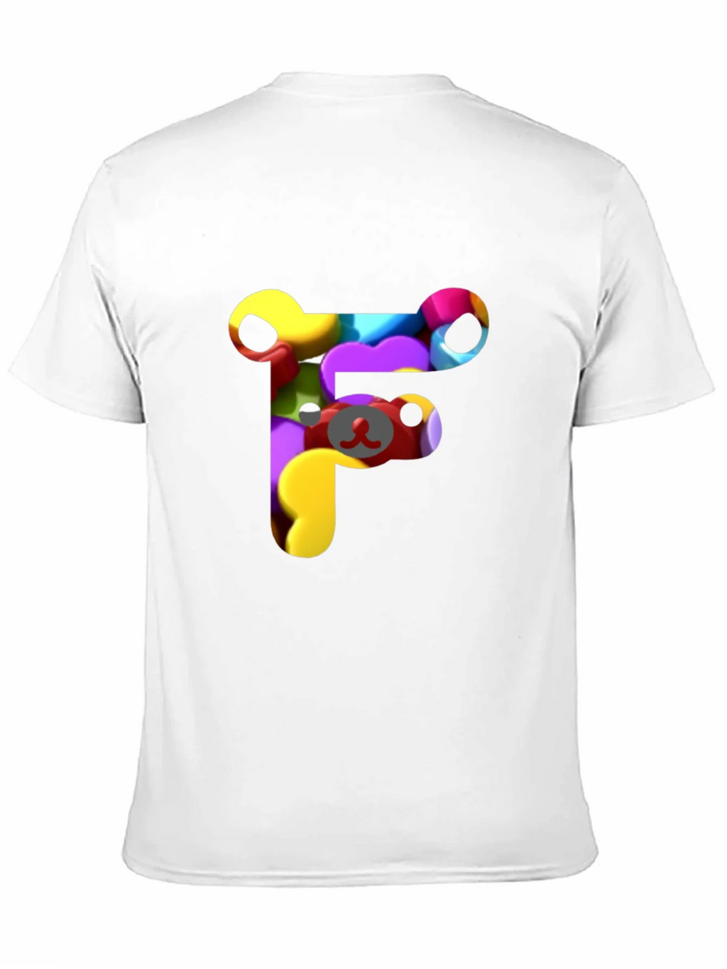Colorful F Letter Bear T-Shirt product image 10