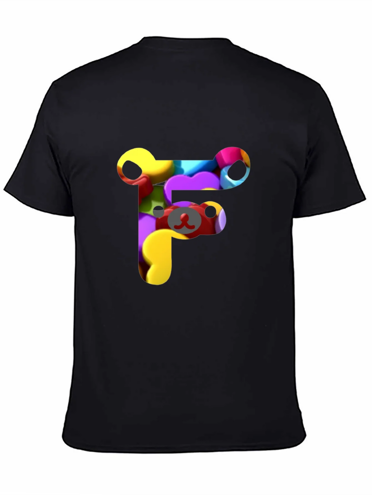 Colorful F Letter Bear T-Shirt product image 4
