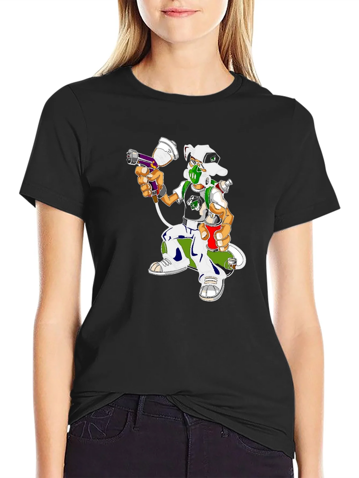 Urban Graffiti Artist Dog Graphic Tee product image 2