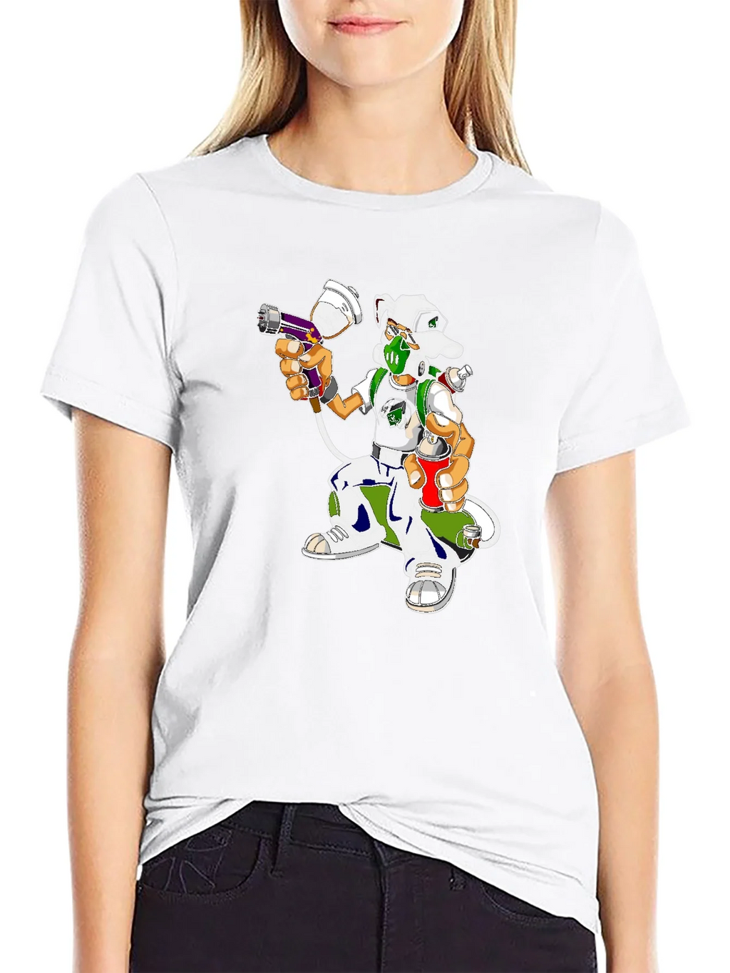 Urban Graffiti Artist Dog Graphic Tee product image 8