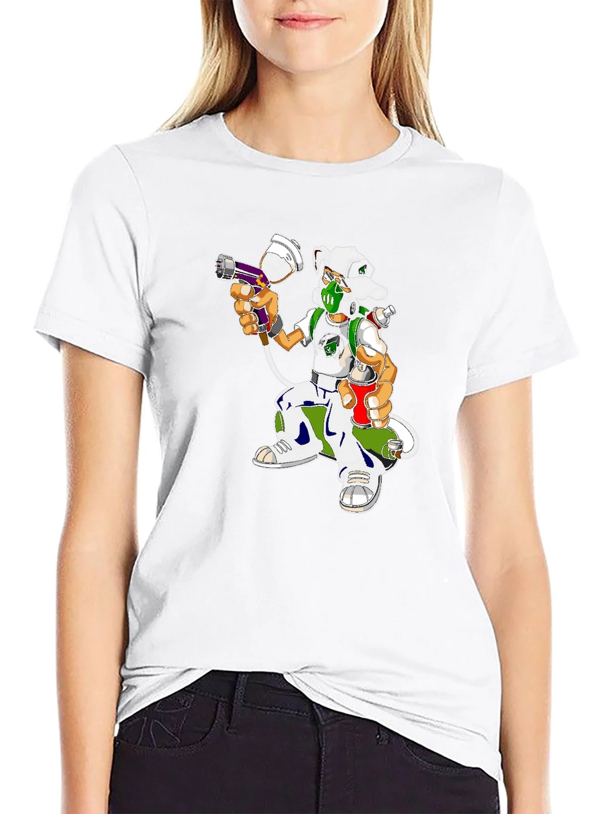 Urban Graffiti Artist Dog Graphic Tee product image 8