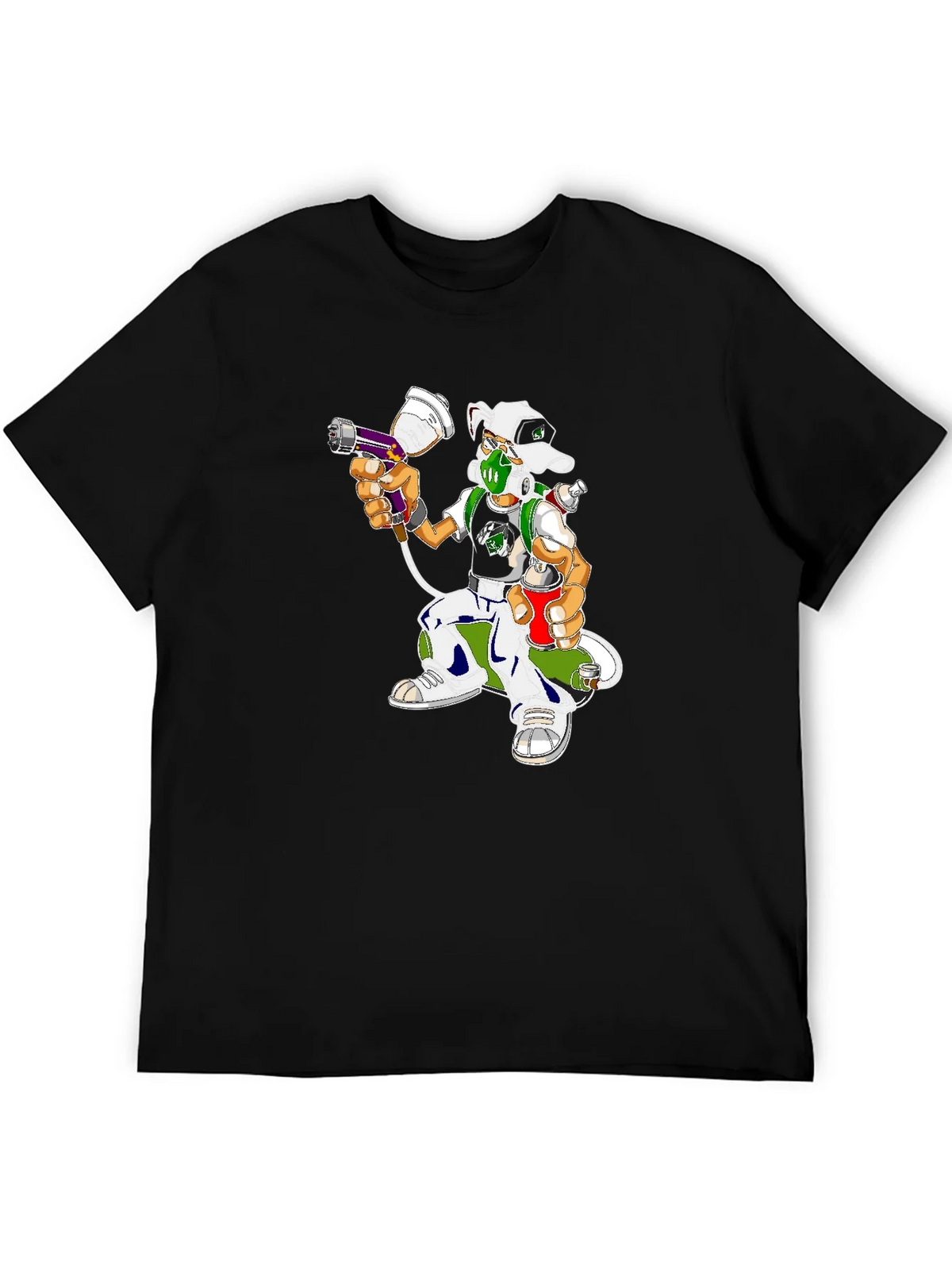 Urban Graffiti Artist Dog Graphic Tee product image 5
