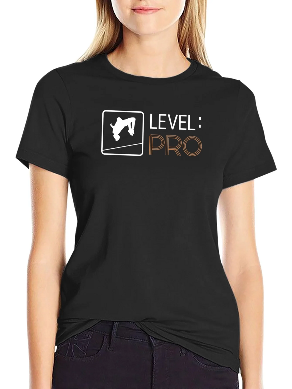 Level: Pro High Jump Black T-Shirt product image 2